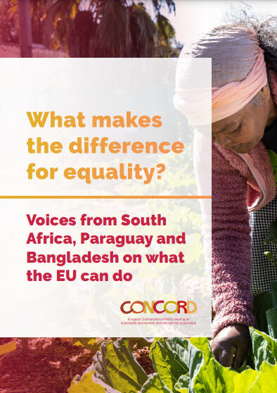 What makes the difference for equality? Voices from South Africa, Paraguay and Bangladesh on what the EU can do